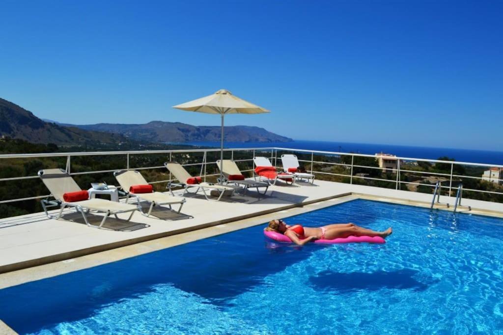 Villa Vuna - Private Pool -Sea View ハニア エクステリア 写真