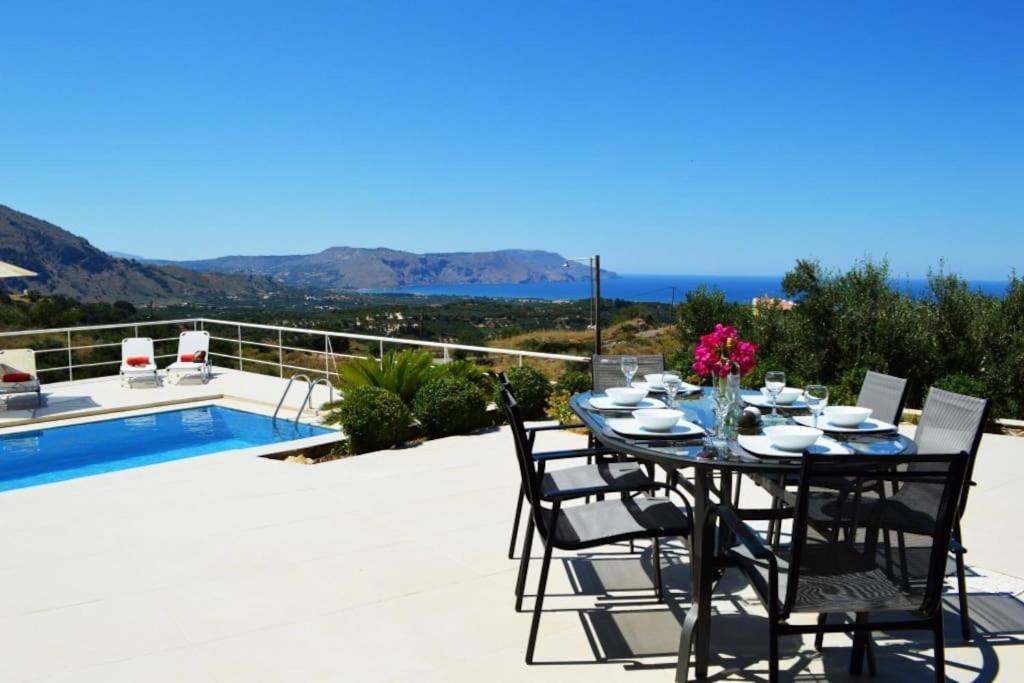 Villa Vuna - Private Pool -Sea View ハニア エクステリア 写真