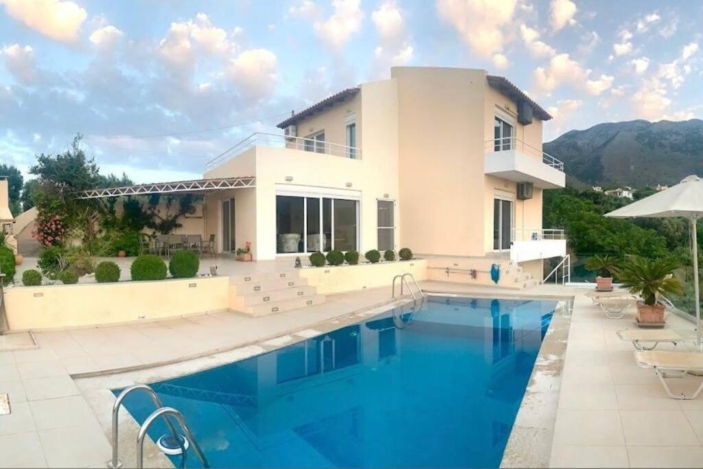 Villa Vuna - Private Pool -Sea View ハニア エクステリア 写真