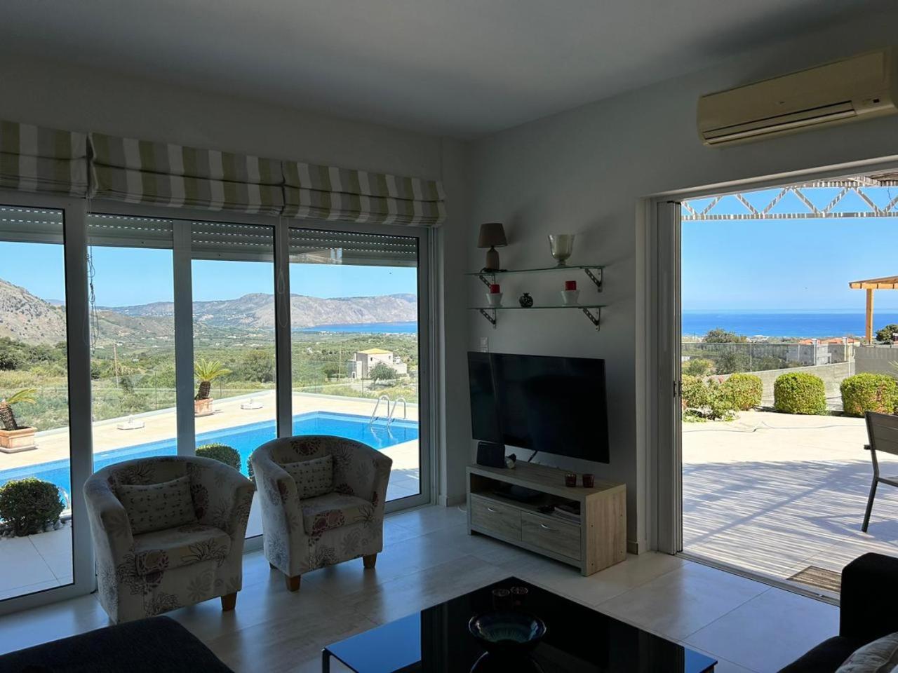Villa Vuna - Private Pool -Sea View ハニア エクステリア 写真